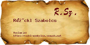 Röckl Szabolcs névjegykártya